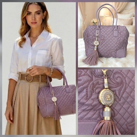 Versace Handbags - ​💜 RARE GIANNI VERSACE Vanitas Limited Edition Quilted Barocco Bag - PURPLE 💜